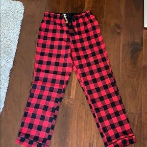 Fab Dog checkered red and black sweatpants Small